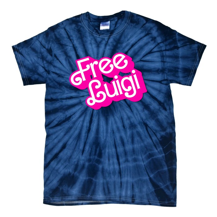 Free Luigi Mangione Hot Pi Nk Doll Logo Tie-Dye T-Shirt