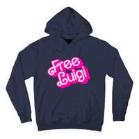 Free Luigi Mangione Hot Pi Nk Doll Logo Tall Hoodie