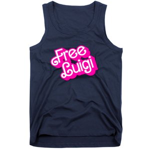 Free Luigi Mangione Hot Pi Nk Doll Logo Tank Top