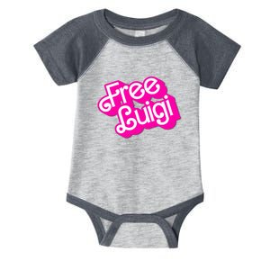 Free Luigi Mangione Hot Pi Nk Doll Logo Infant Baby Jersey Bodysuit