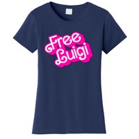 Free Luigi Mangione Hot Pi Nk Doll Logo Women's T-Shirt