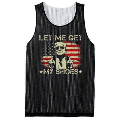 Funny Let Me Get My Shoes Humor Mesh Reversible Basketball Jersey Tank