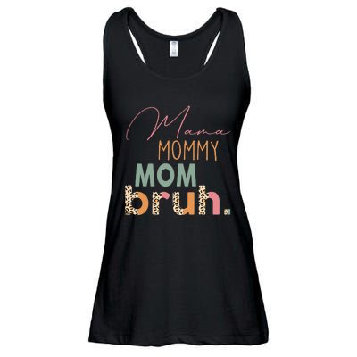 Funny Leopard Mama Mommy Mom Bruh Mother's Day Ladies Essential Flowy Tank