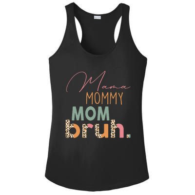 Funny Leopard Mama Mommy Mom Bruh Mother's Day Ladies PosiCharge Competitor Racerback Tank