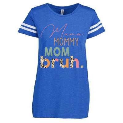 Funny Leopard Mama Mommy Mom Bruh Mother's Day Enza Ladies Jersey Football T-Shirt