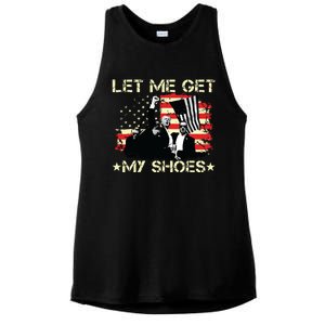 Funny Let Me Get My Shoes Ladies PosiCharge Tri-Blend Wicking Tank