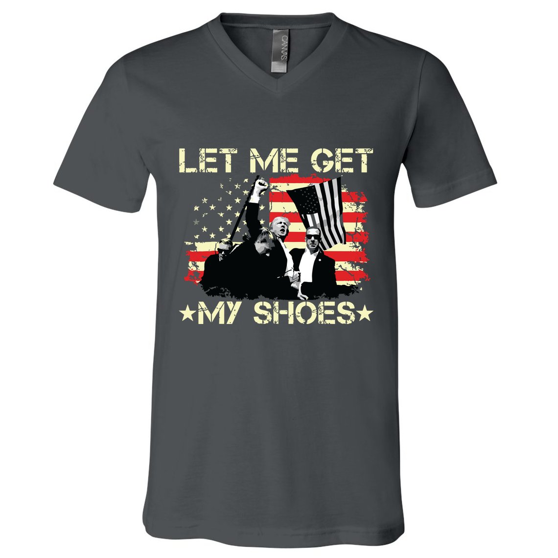 Funny Let Me Get My Shoes V-Neck T-Shirt