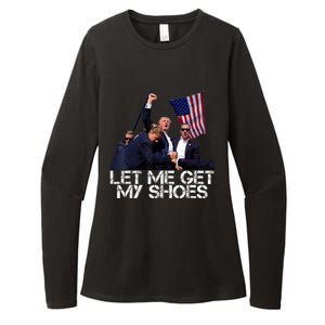 Funny Let Me Get My Shoes Womens CVC Long Sleeve Shirt