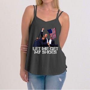 Funny Let Me Get My Shoes Women's Strappy Tank