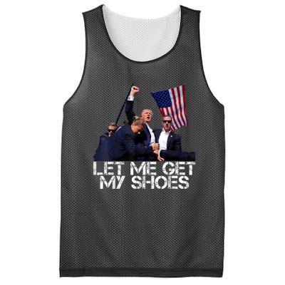 Funny Let Me Get My Shoes Mesh Reversible Basketball Jersey Tank