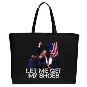 Funny Let Me Get My Shoes Cotton Canvas Jumbo Tote