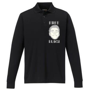 Free Luigi Mangione Performance Long Sleeve Polo