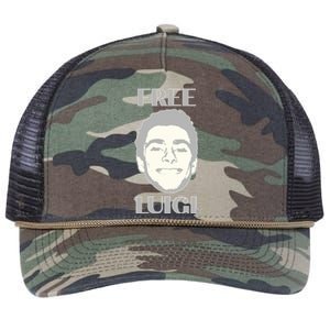 Free Luigi Mangione Retro Rope Trucker Hat Cap