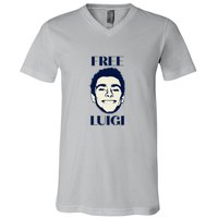 Free Luigi Mangione V-Neck T-Shirt