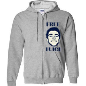 Free Luigi Mangione Full Zip Hoodie