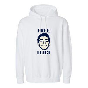 Free Luigi Mangione Garment-Dyed Fleece Hoodie