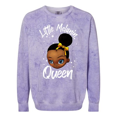 Funny Little Melanin Gift Black History Magic Gift Colorblast Crewneck Sweatshirt