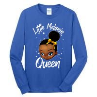 Funny Little Melanin Gift Black History Magic Gift Tall Long Sleeve T-Shirt