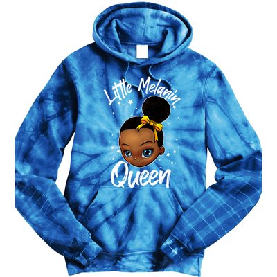 Funny Little Melanin Gift Black History Magic Gift Tie Dye Hoodie