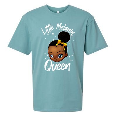 Funny Little Melanin Gift Black History Magic Gift Sueded Cloud Jersey T-Shirt