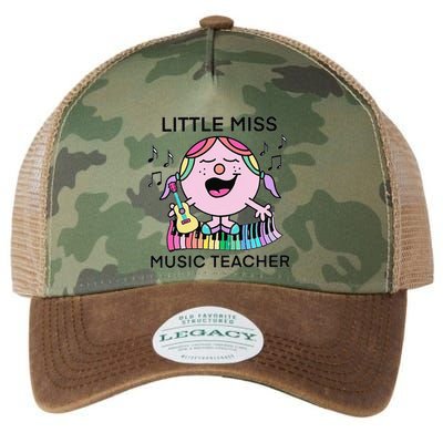 Funny Listle Miss Music Teacher Legacy Tie Dye Trucker Hat