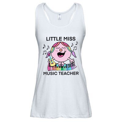 Funny Listle Miss Music Teacher Ladies Essential Flowy Tank
