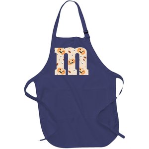 Funny Letter M Groups Halloween Team Costume Full-Length Apron With Pockets