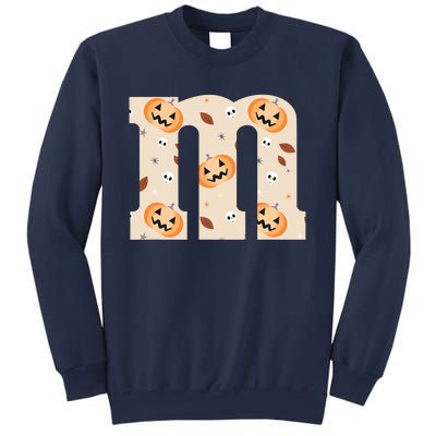 Funny Letter M Groups Halloween Team Costume Sweatshirt