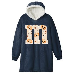 Funny Letter M Groups Halloween Team Costume Hooded Wearable Blanket