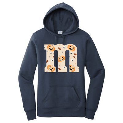 Funny Letter M Groups Halloween Team Costume Women's Pullover Hoodie