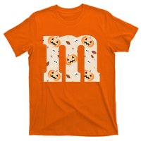 Funny Letter M Groups Halloween Team Costume T-Shirt