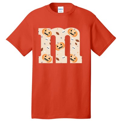 Funny Letter M Groups Halloween Team Costume Tall T-Shirt