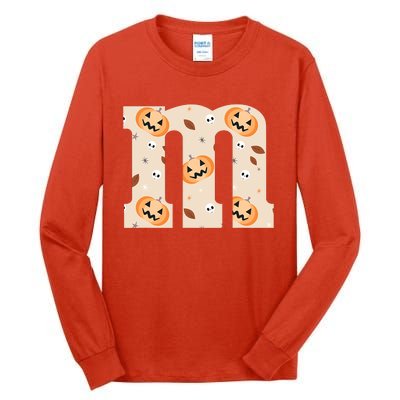 Funny Letter M Groups Halloween Team Costume Tall Long Sleeve T-Shirt