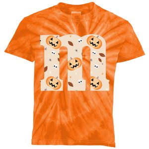 Funny Letter M Groups Halloween Team Costume Kids Tie-Dye T-Shirt