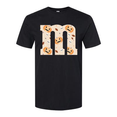 Funny Letter M Groups Halloween Team Costume Softstyle CVC T-Shirt