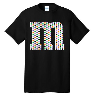 Funny Letter M Groups Halloween Team Costume Funny Design Tall T-Shirt