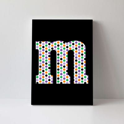 Funny Letter M Groups Halloween Team Costume Funny Design Canvas