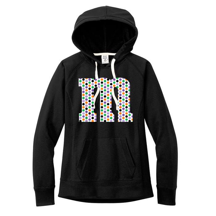 Funny Letter M Groups Halloween Team Costume Funny Design Women's Fleece Hoodie