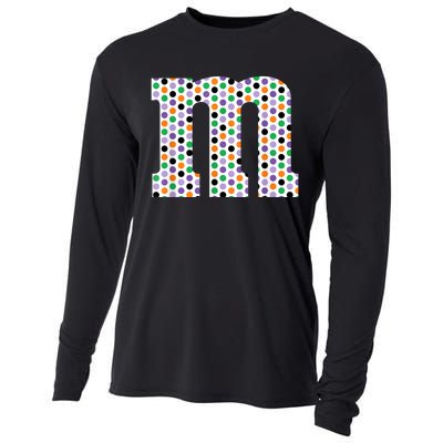 Funny Letter M Groups Halloween Team Costume Funny Design Cooling Performance Long Sleeve Crew