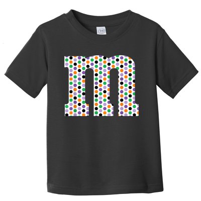 Funny Letter M Groups Halloween Team Costume Funny Design Toddler T-Shirt