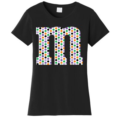 Funny Letter M Groups Halloween Team Costume Funny Design Women's T-Shirt