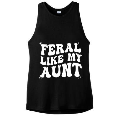 Feral Like My Aunt Ladies PosiCharge Tri-Blend Wicking Tank
