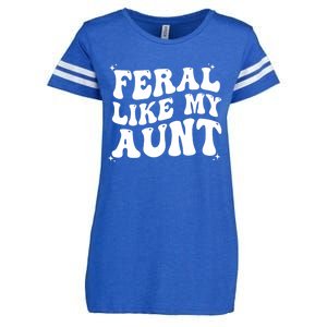 Feral Like My Aunt Enza Ladies Jersey Football T-Shirt