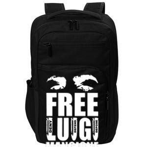 Free Luigi Mangione Deny Defend Depose Impact Tech Backpack