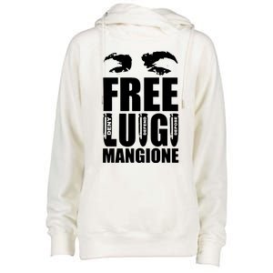 Free Luigi Mangione Deny Defend Depose Womens Funnel Neck Pullover Hood