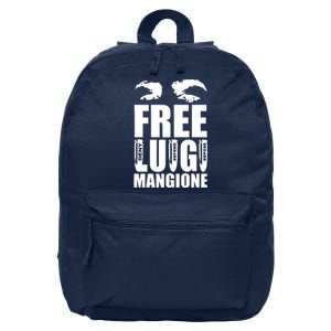 Free Luigi Mangione Deny Defend Depose 16 in Basic Backpack