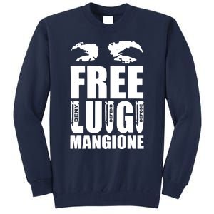 Free Luigi Mangione Deny Defend Depose Tall Sweatshirt