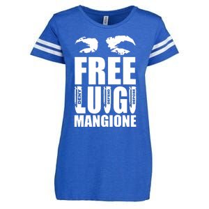 Free Luigi Mangione Deny Defend Depose Enza Ladies Jersey Football T-Shirt