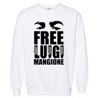 Free Luigi Mangione Deny Defend Depose Garment-Dyed Sweatshirt