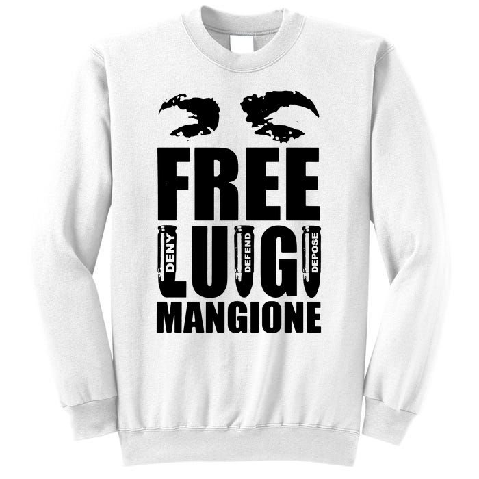 Free Luigi Mangione Deny Defend Depose Sweatshirt